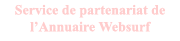 service de partenariat de l'Annuaire Websurf